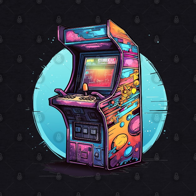 Retro colorful arcade game by OurCCDesign